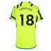 Maillot de foot Arsenal Takehiro Tomiyasu #18 Extérieur vêtements Femmes 2023-24 Manches Courtes